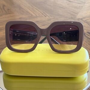 Marc Jacobs Taupe and Gray Oversized  Sunglasses